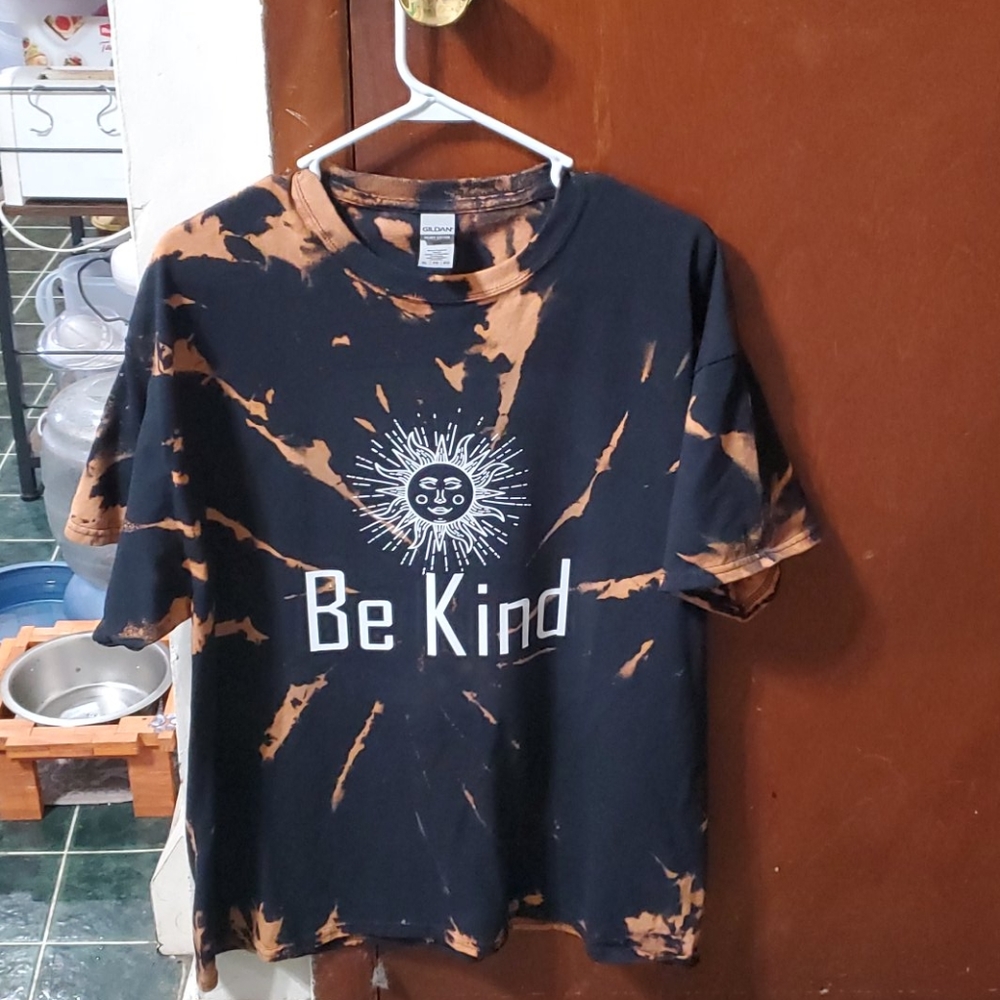 Homemade bleach dye tee